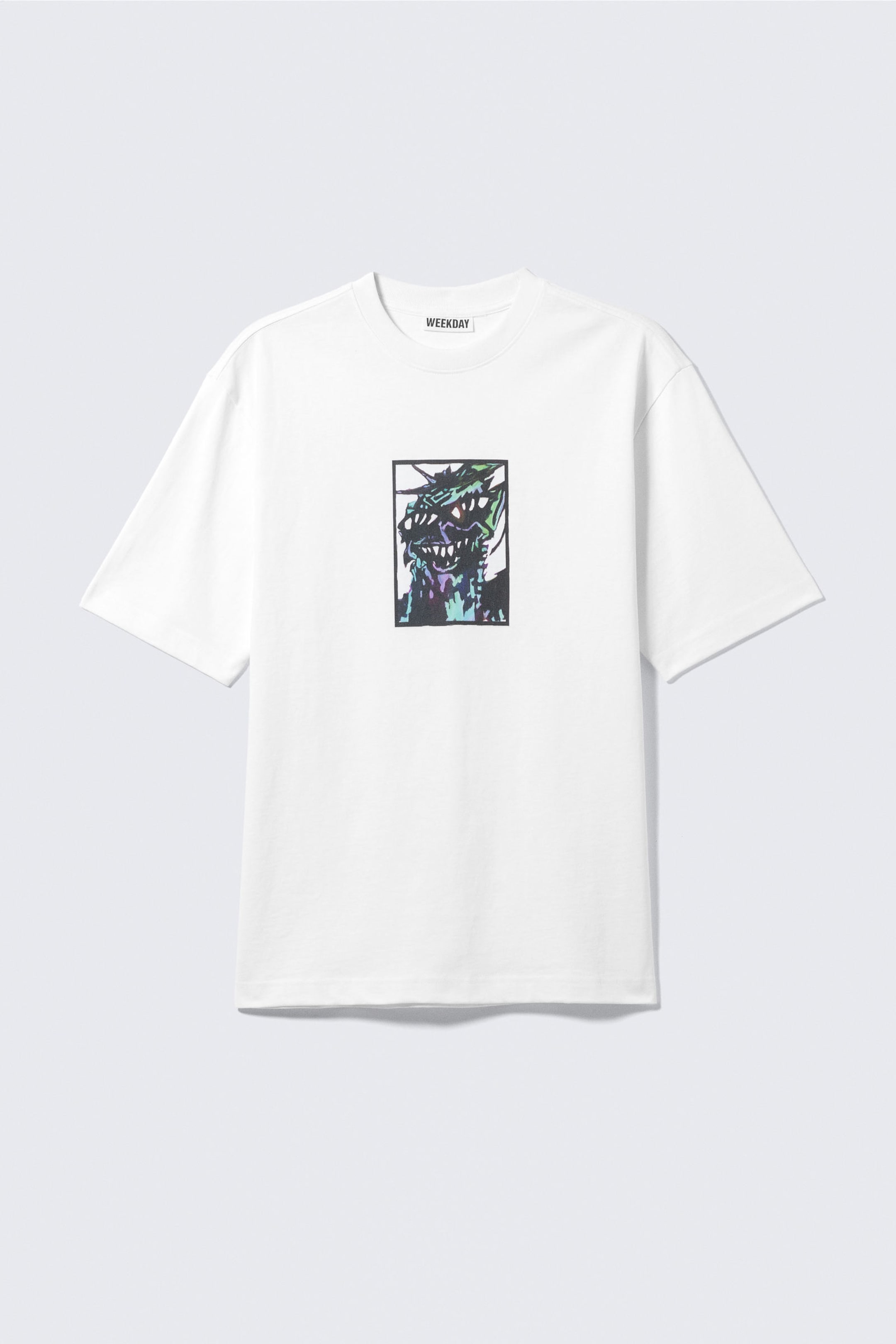 White - Acrylic Man - Relaxed Graphic Printed T-shirt - 3