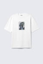 White - Acrylic Man - Relaxed Graphic Printed T-shirt - 3