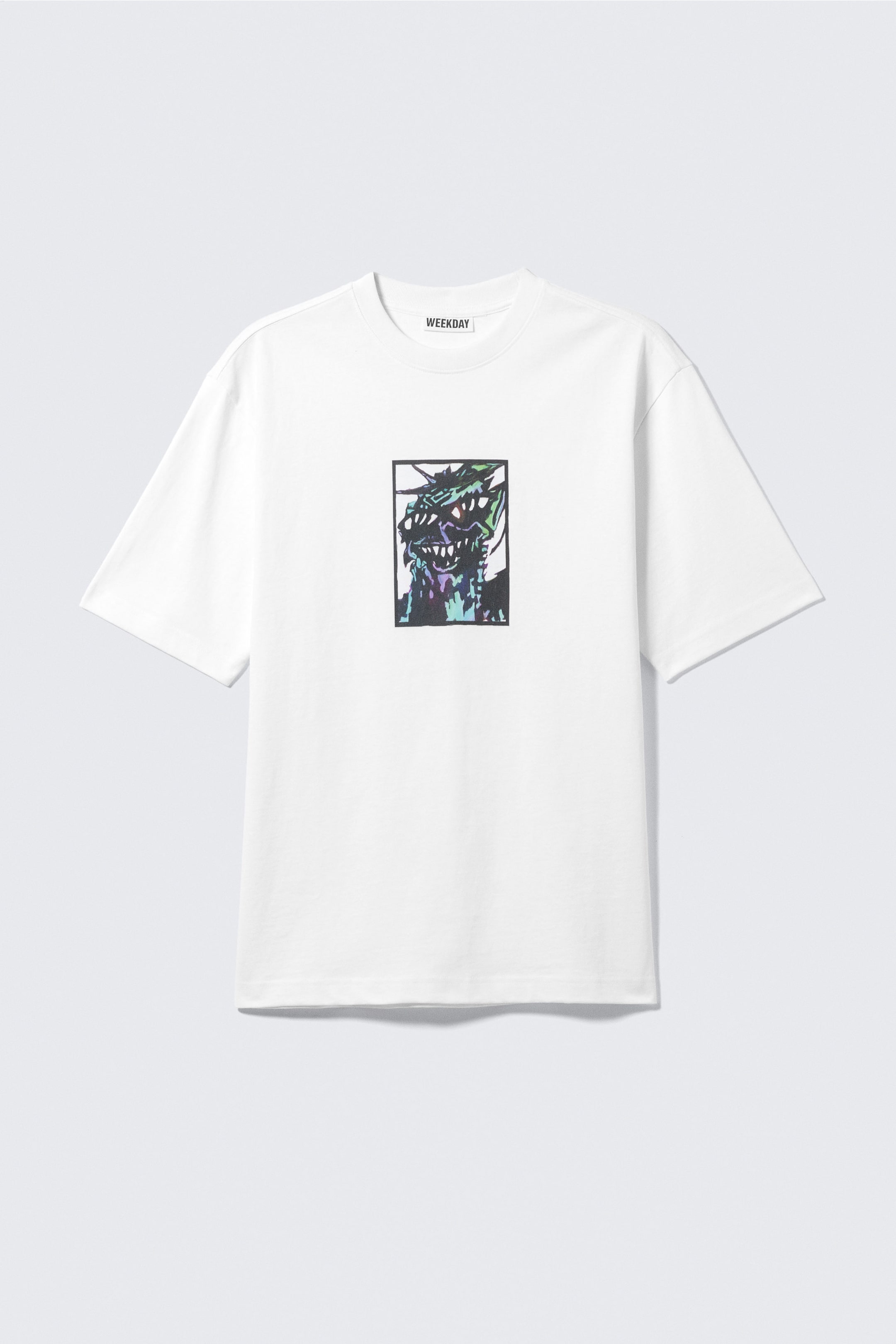 White - Acrylic Man - Relaxed Graphic Printed T-shirt - 1