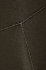 Dark Brown - High Waisted Sports Tights - 5