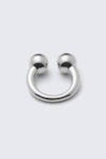 Silver - Sculptural Open-ended Ring - 0