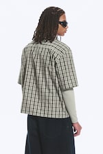 Checked Green - Spyder - Boxy Short-Sleeved Graphic Shirt - 3
