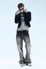 Black Moon - Washed Black - Boo Bootleg Low Rise Regular Bootcut Jeans - 0