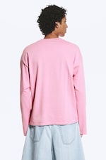 Gewaschenes Rosa - Boxy Longsleeve mit lockerer Passform - 2