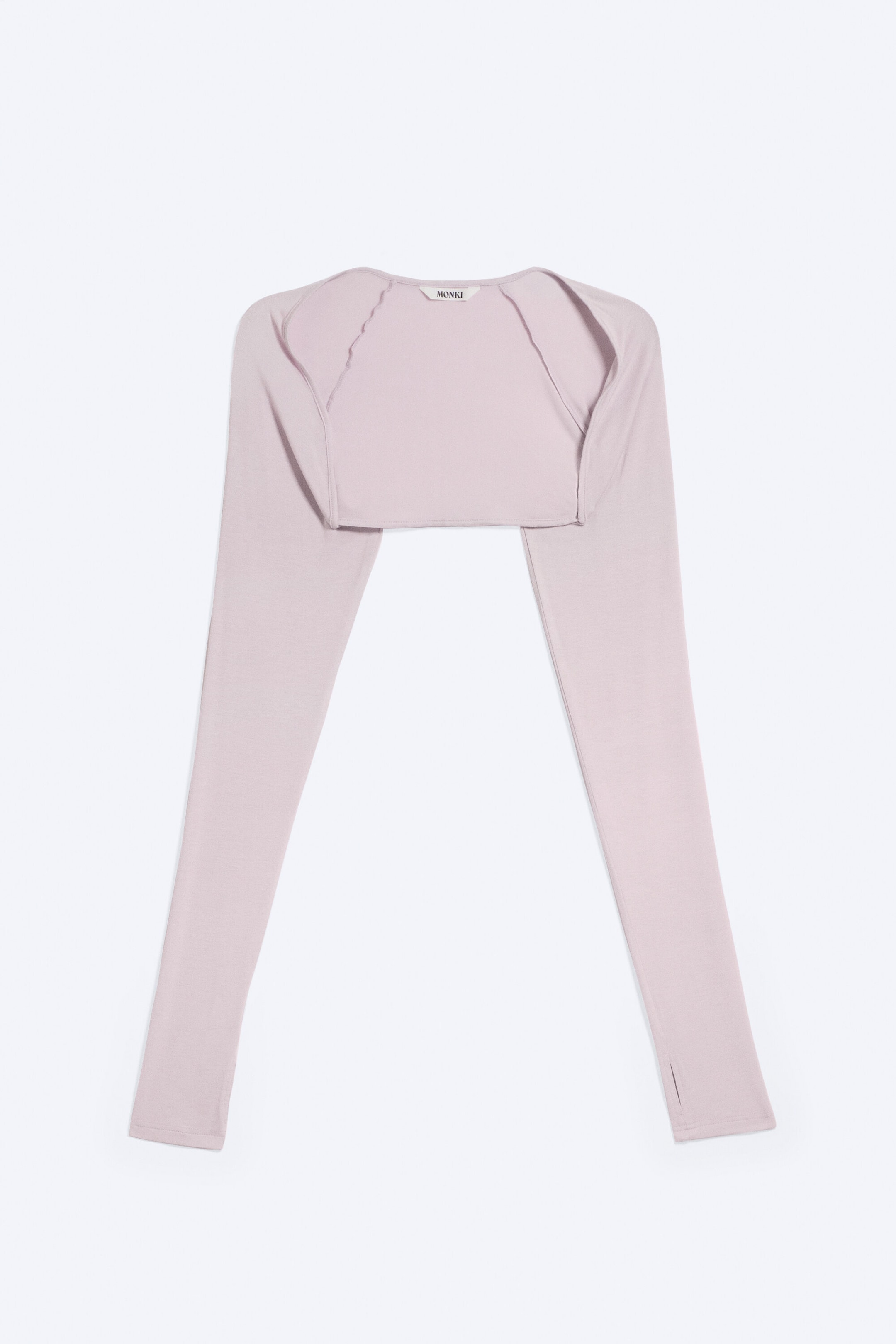 Hellrosa - Figurbetonter Jersey-Bolero - 4