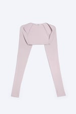 Hellrosa - Figurbetonter Jersey-Bolero - 4