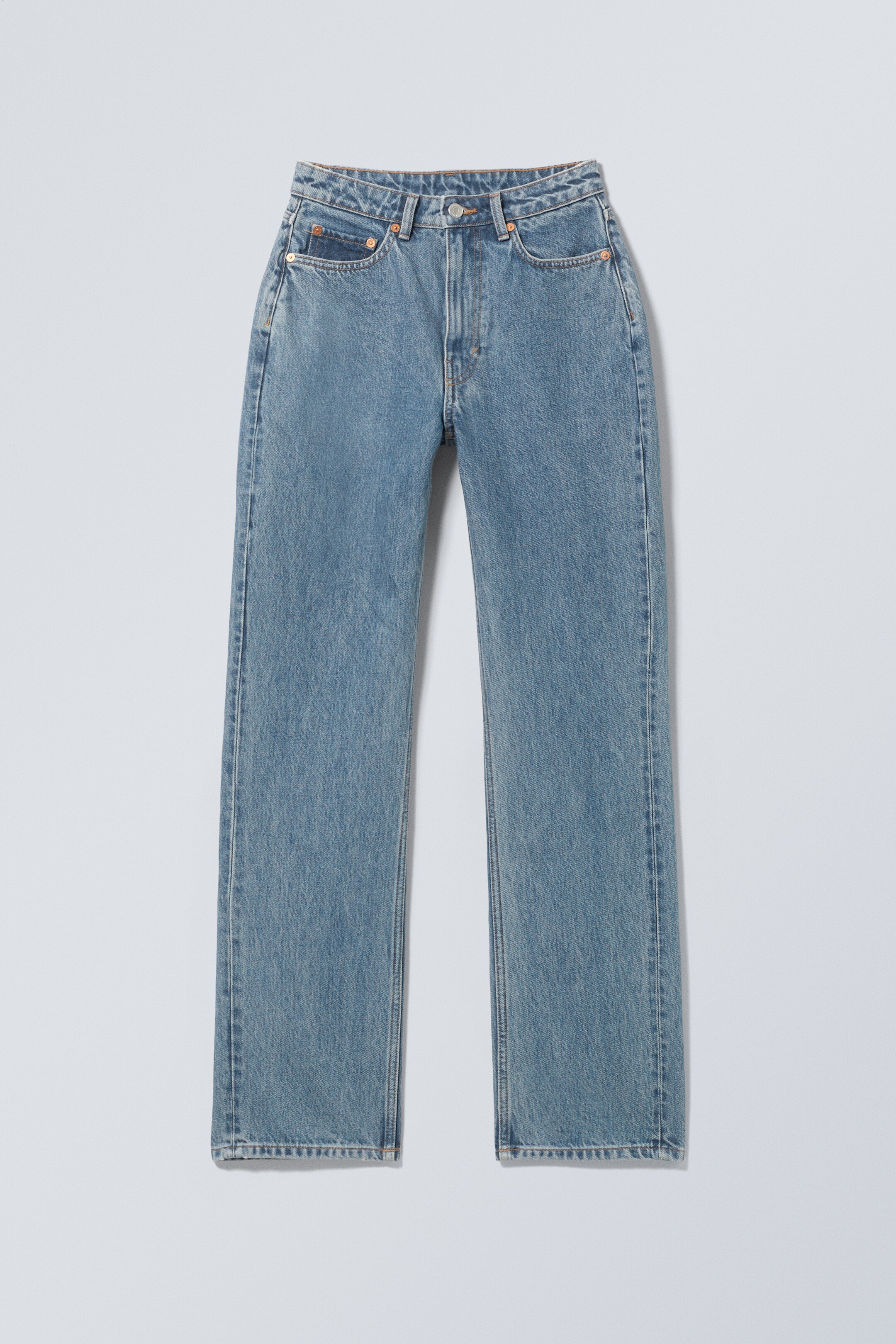 Ver imagen más grande: Vaqueros rectos de tiro alto Resolute Curve - 90s Blue - Azul medio - MUJER | H&M ES 6