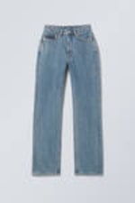 90s Blue - Medium Blue - Resolute Curve High Waisted Regular Straight Jeans - 5