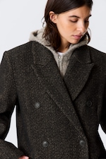Dark Brown - Logan Double-Breasted Wool-Blend Coat - 1