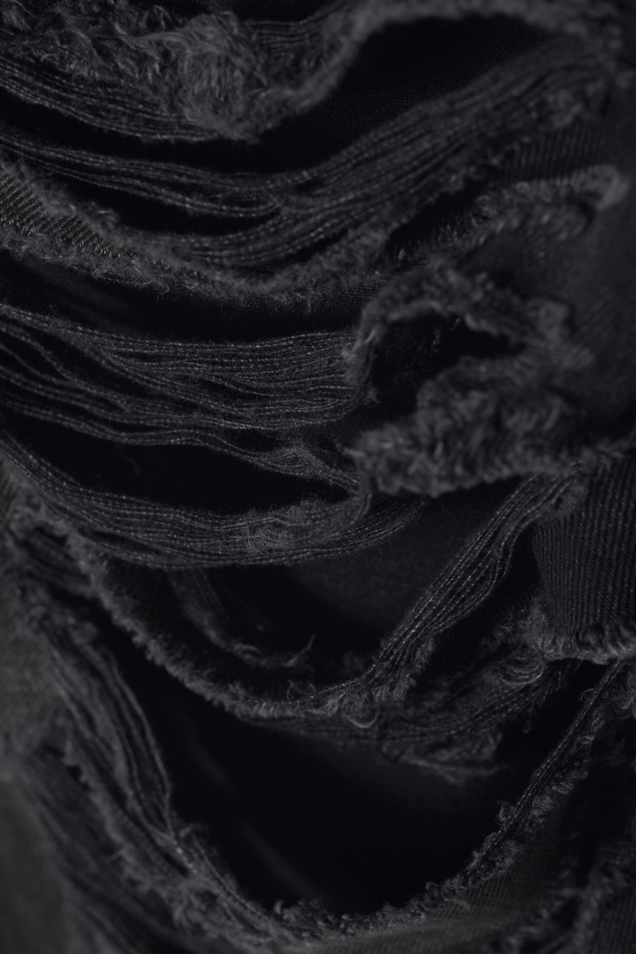 Distressed zwart - Losse rechte distressed Galaxy jeans - 2