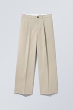 Beige - Uno - Weite Anzughose - 0