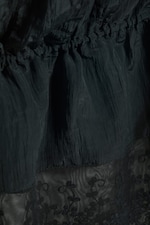 Svart - Rosabel lågmidjade lediga bloomers med spets - 5