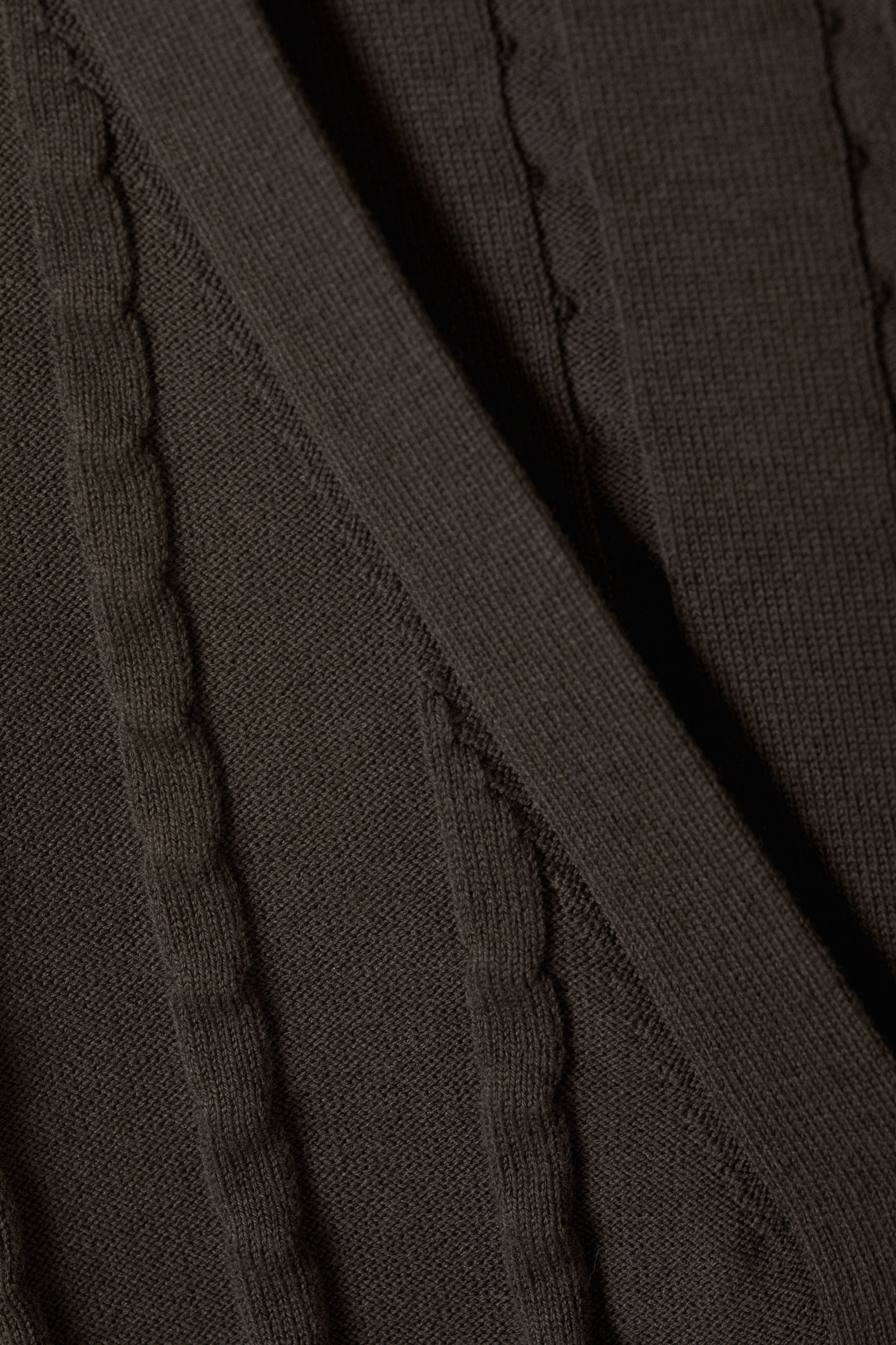 Dark Grey - Structured Zip-Cardigan - 2