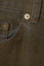 Two-toned Dark Mole - Astro Loose Baggy 2-Tone Corduroy Trousers - 8