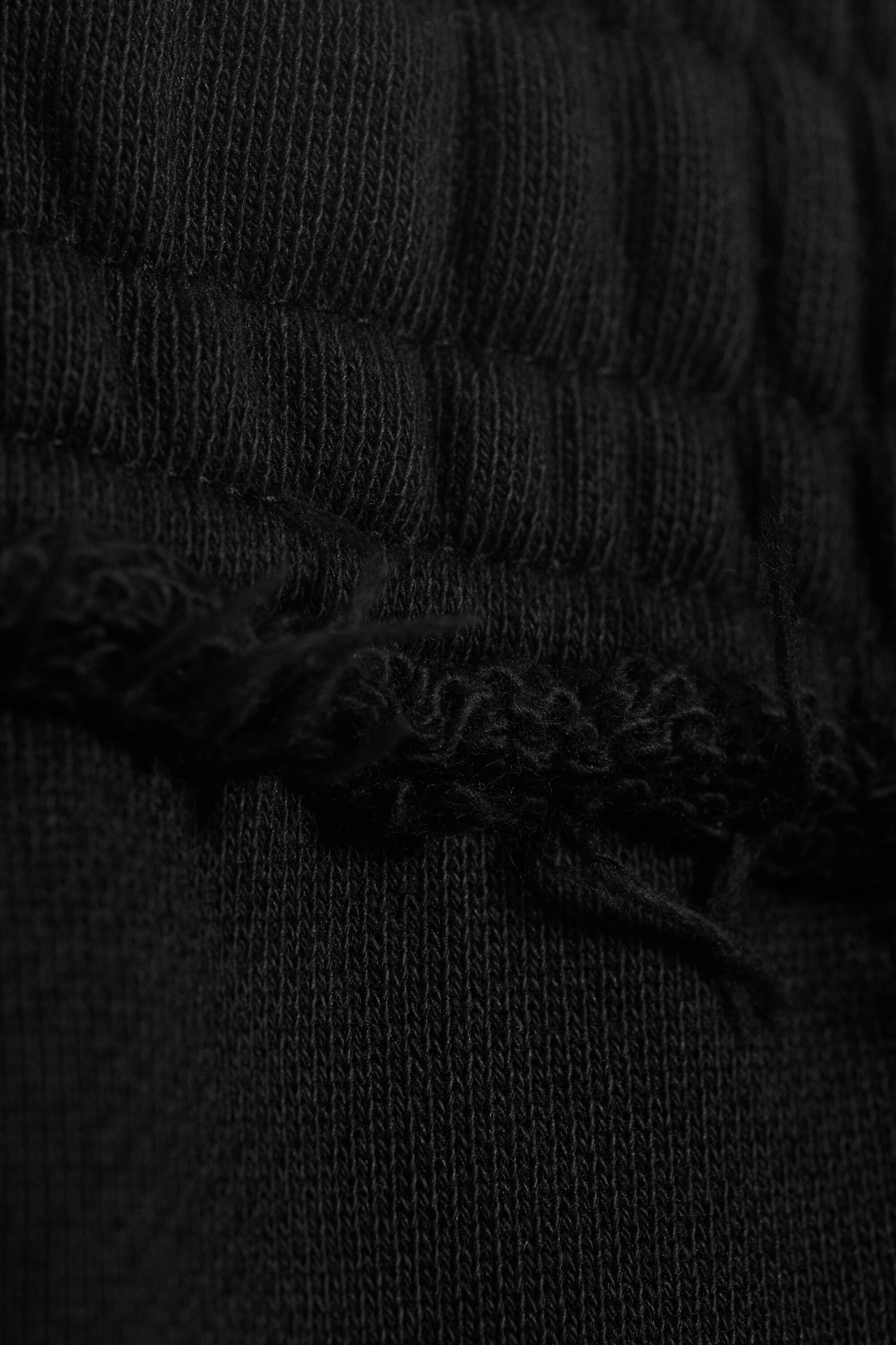 Black - Terry 7/8th trousers - 6