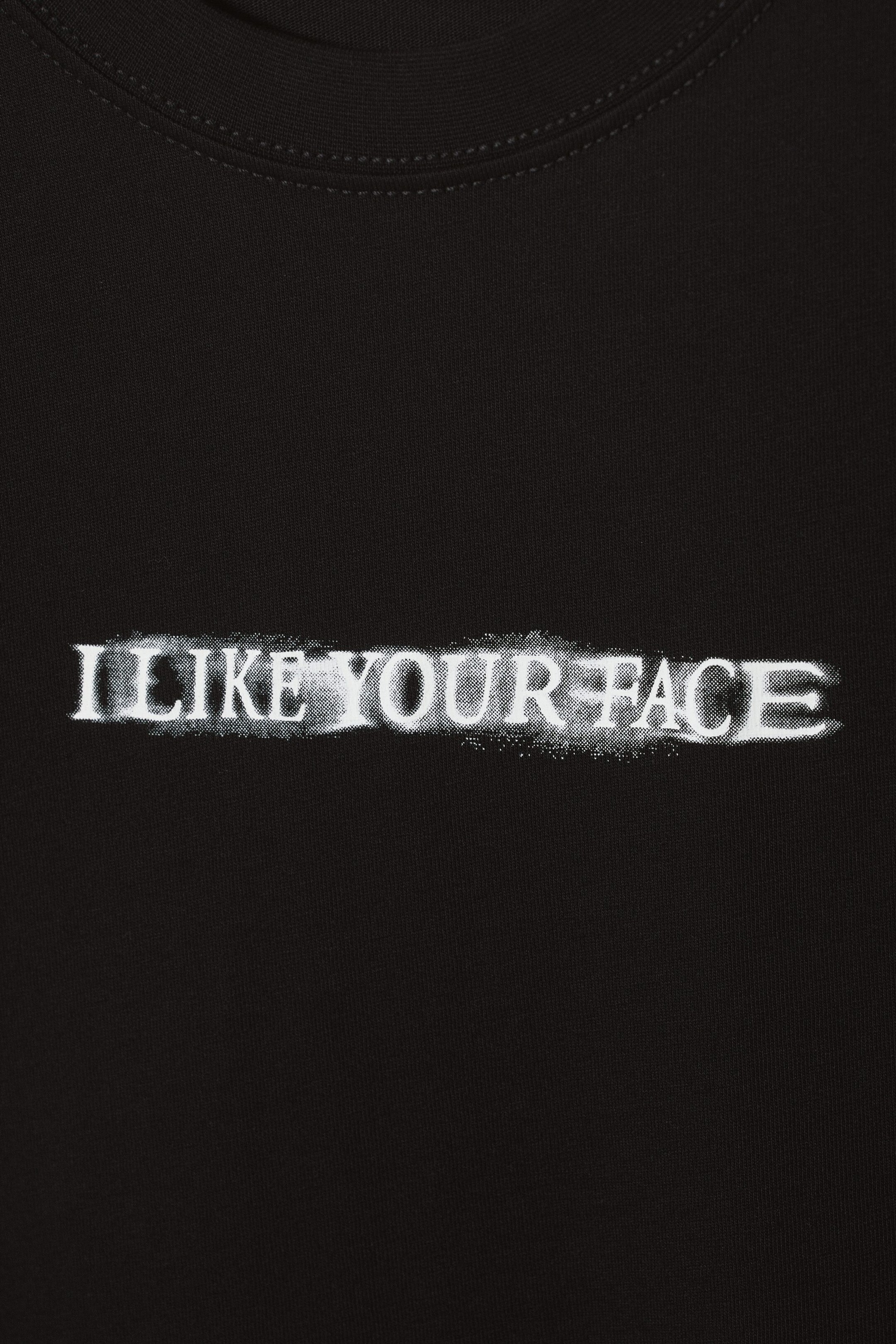 I Like Your Face - Oversized T-shirt met grafische print - 1