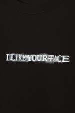 I Like Your Face - Oversized T-shirt met grafische print - 1