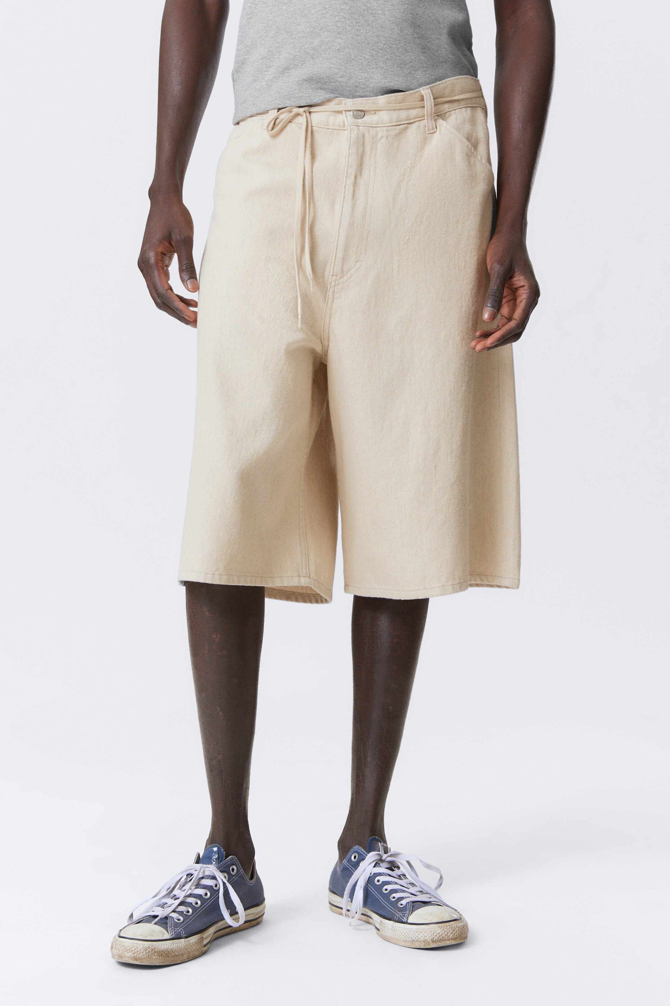 Agrandir l'image: Short ample en lin mélangé Astro Loose - Écru - HOMME | H&M FR 2