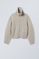 Helles Dusty Mole - Strickjacke mit Reißverschluss Bea - 0