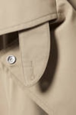 Beige - Oversized Double-Breasted Trench Coat - 9