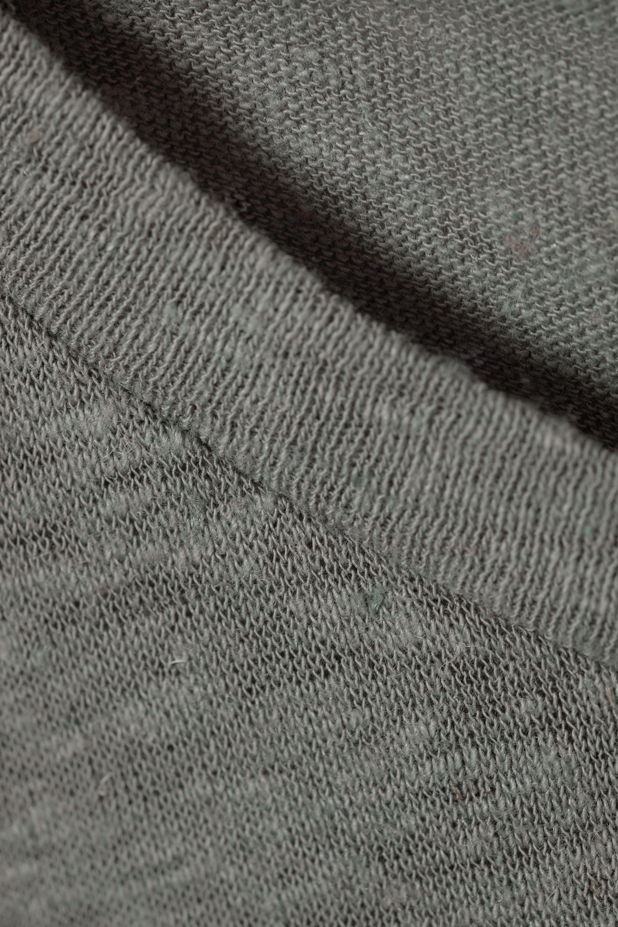 Soft Green - Linen Blend Fitted T-shirt - 2