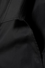 Schwarz - Ärmelloses Wickeltop aus Baumwolle - 1