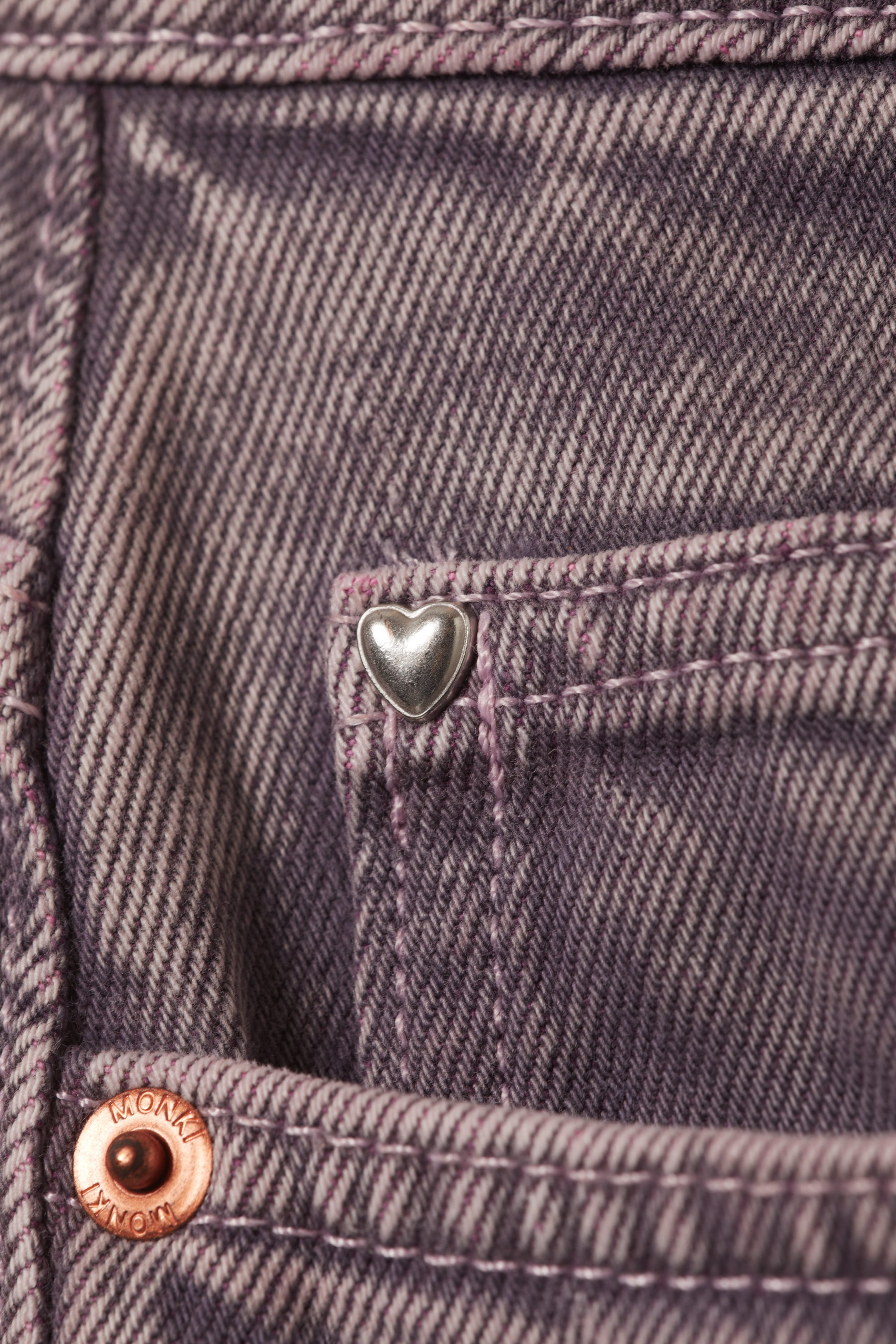 Dusty Purple - High Waisted Barrel Leg Jeans - 6