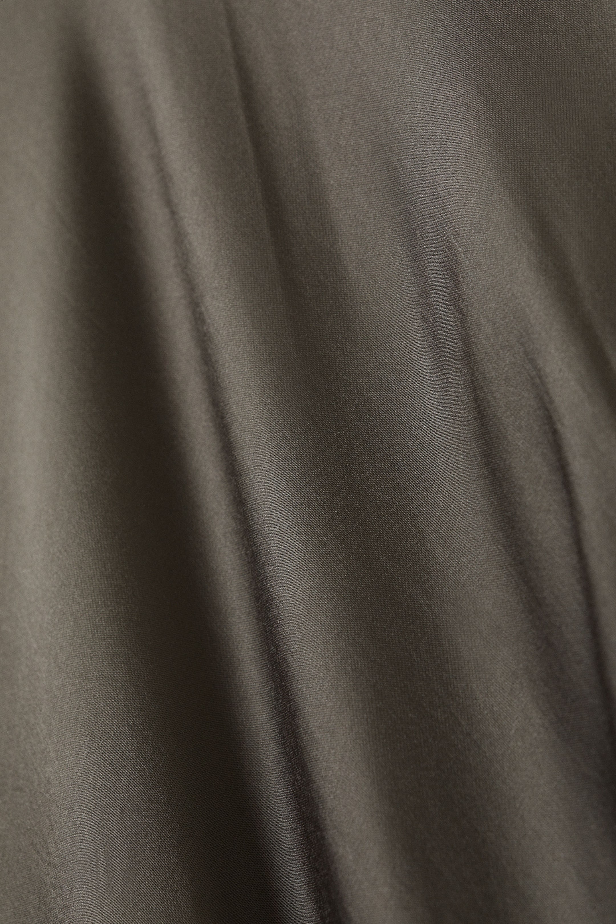 Dark Mole - Low Rise Bias-Cut Satin Maxi Skirt - 4