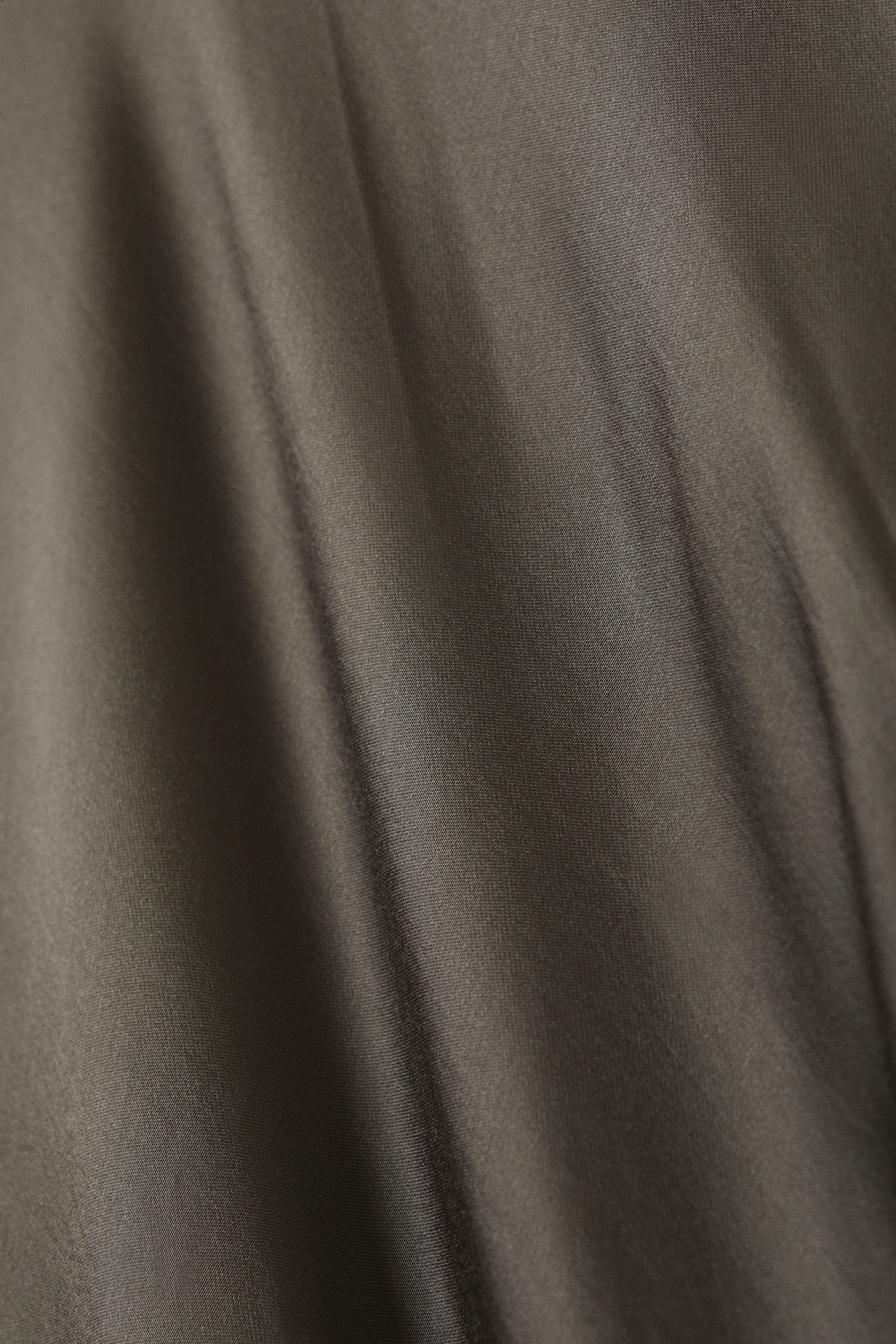 Dark Mole - Low Rise Bias-Cut Satin Maxi Skirt - 2