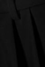Black - Wide Pleated Tailored Shorts - 4