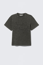 Dark Grey - Bending Reality - T-shirt Slim-Fit avec impression - 0