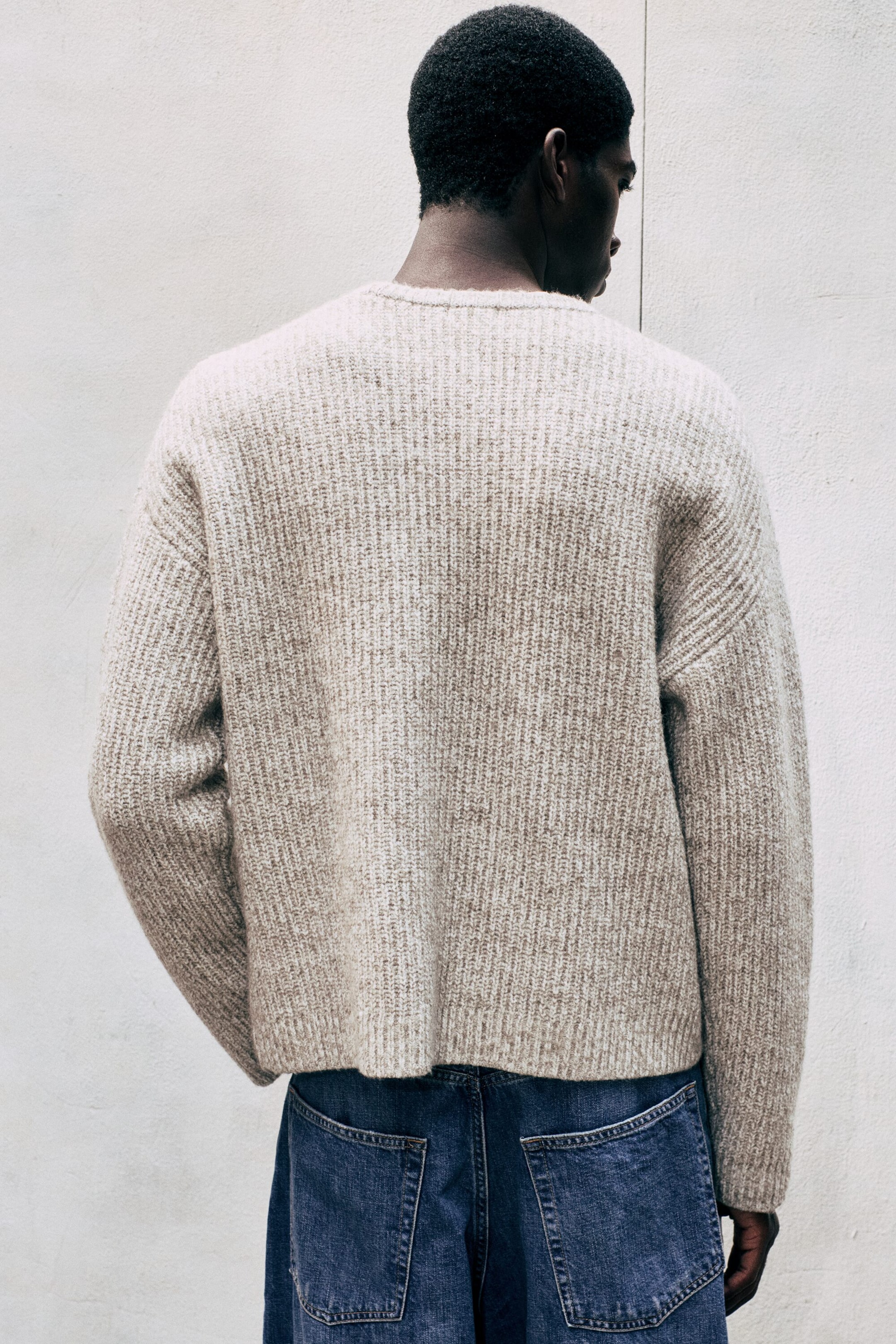 Dusty Mole - Chunky knit relaxed sweater - 2