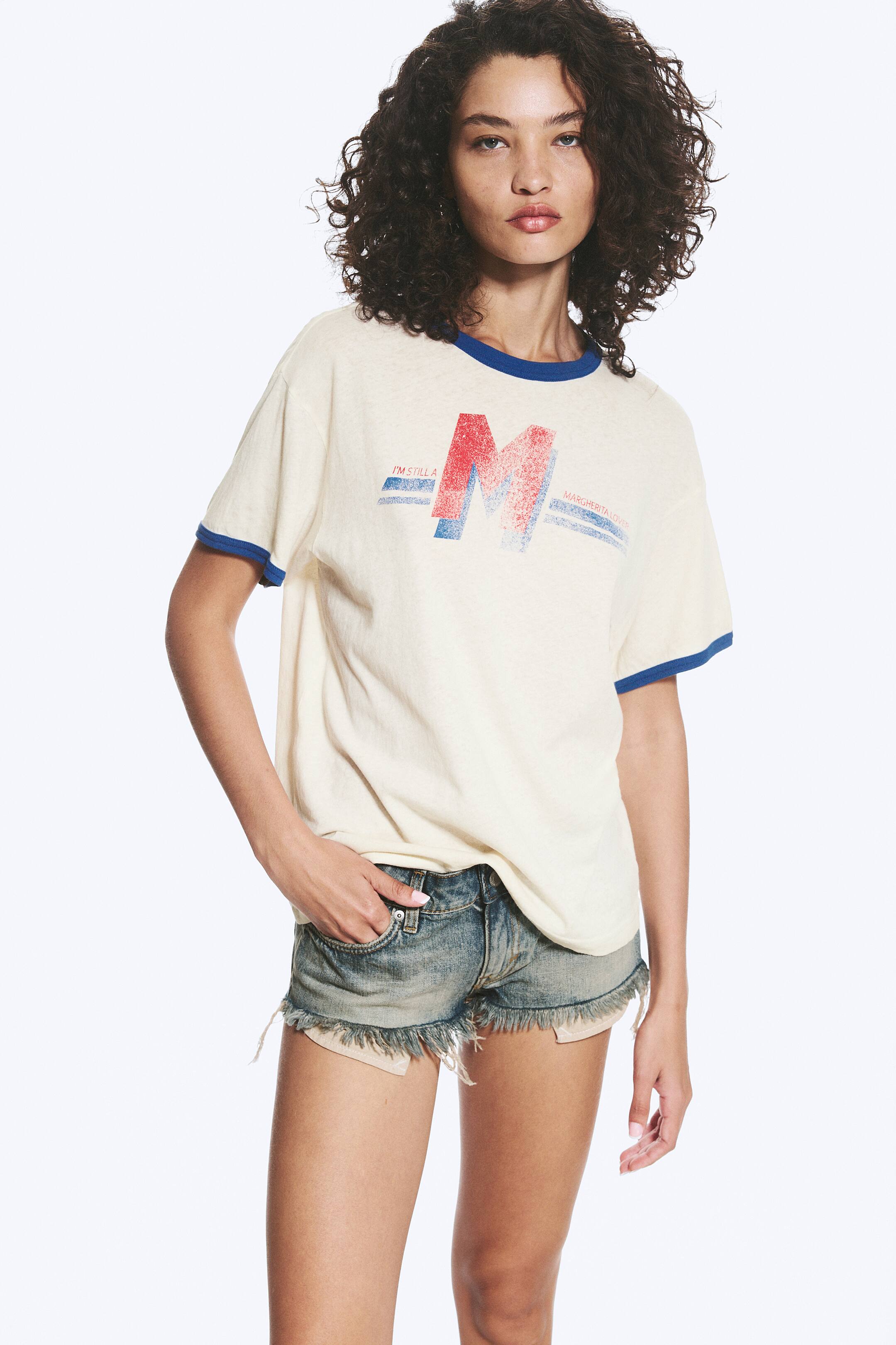 Agrandir l'image: T-shirt imprimé graphique à manches courtes - Beige cendré clair - imprimé M - FEMME | H&M FR 1