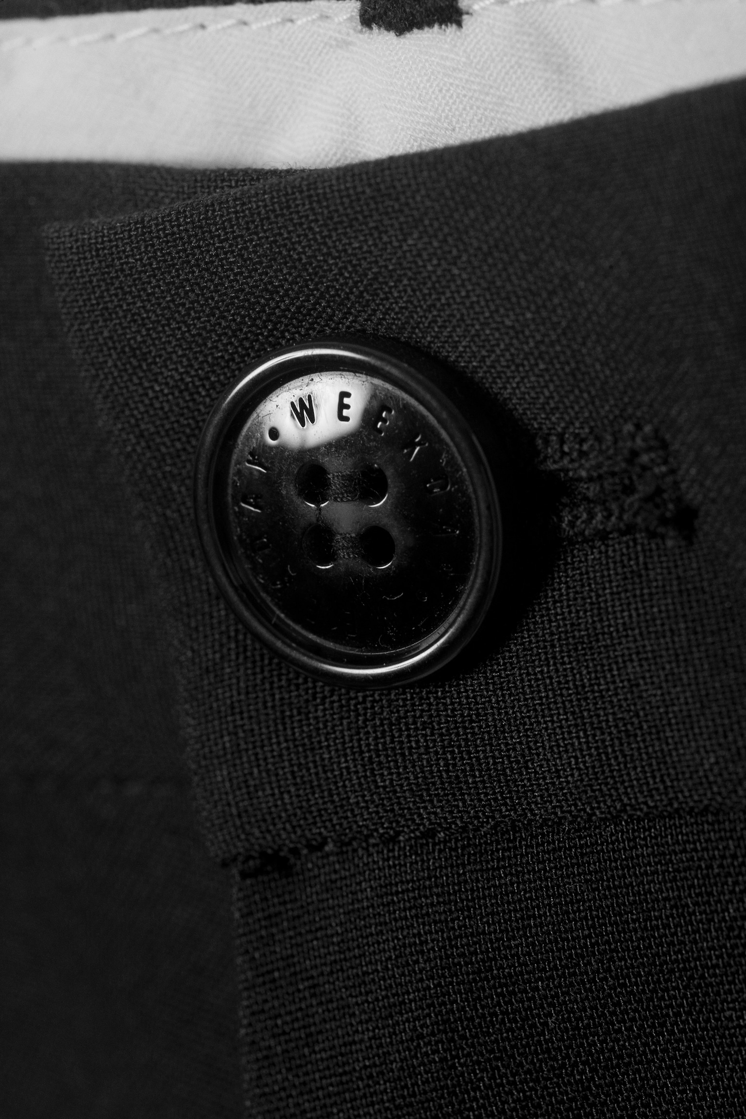 Oversized Suit Trousers - Zwart/Zwart met krijtstreep - 5