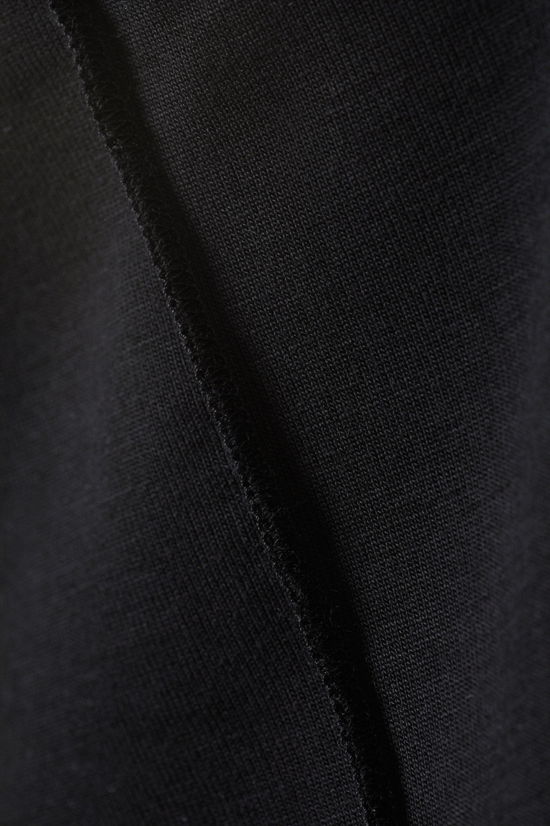 Black - Soft Mock Neck Top - 1