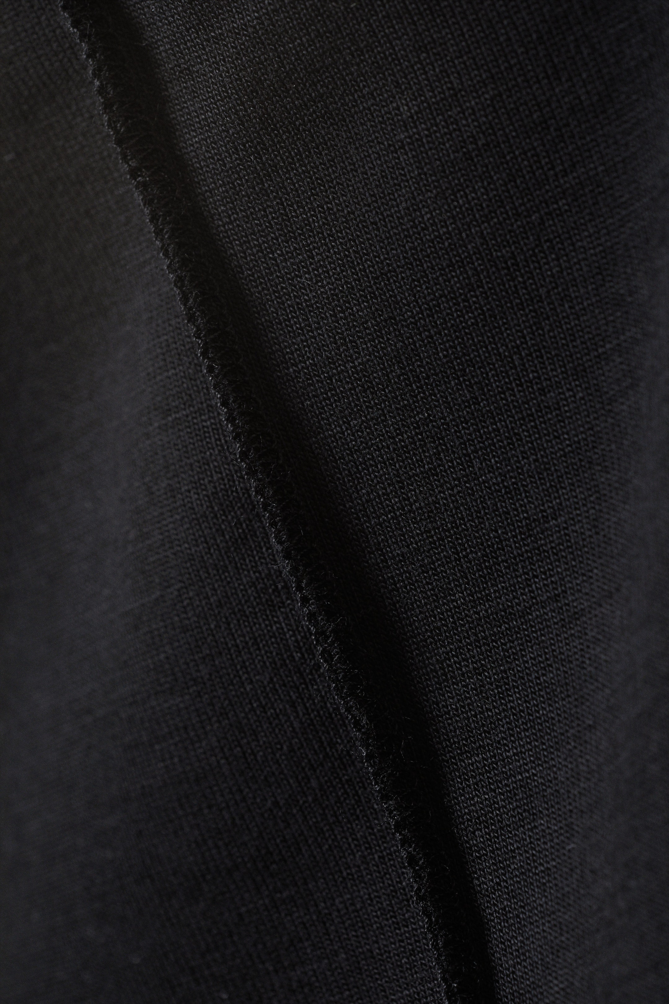 Black - Soft Mock Neck Top - 1