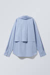 double-layered oversized shirt - Light Blue | Weekday WW