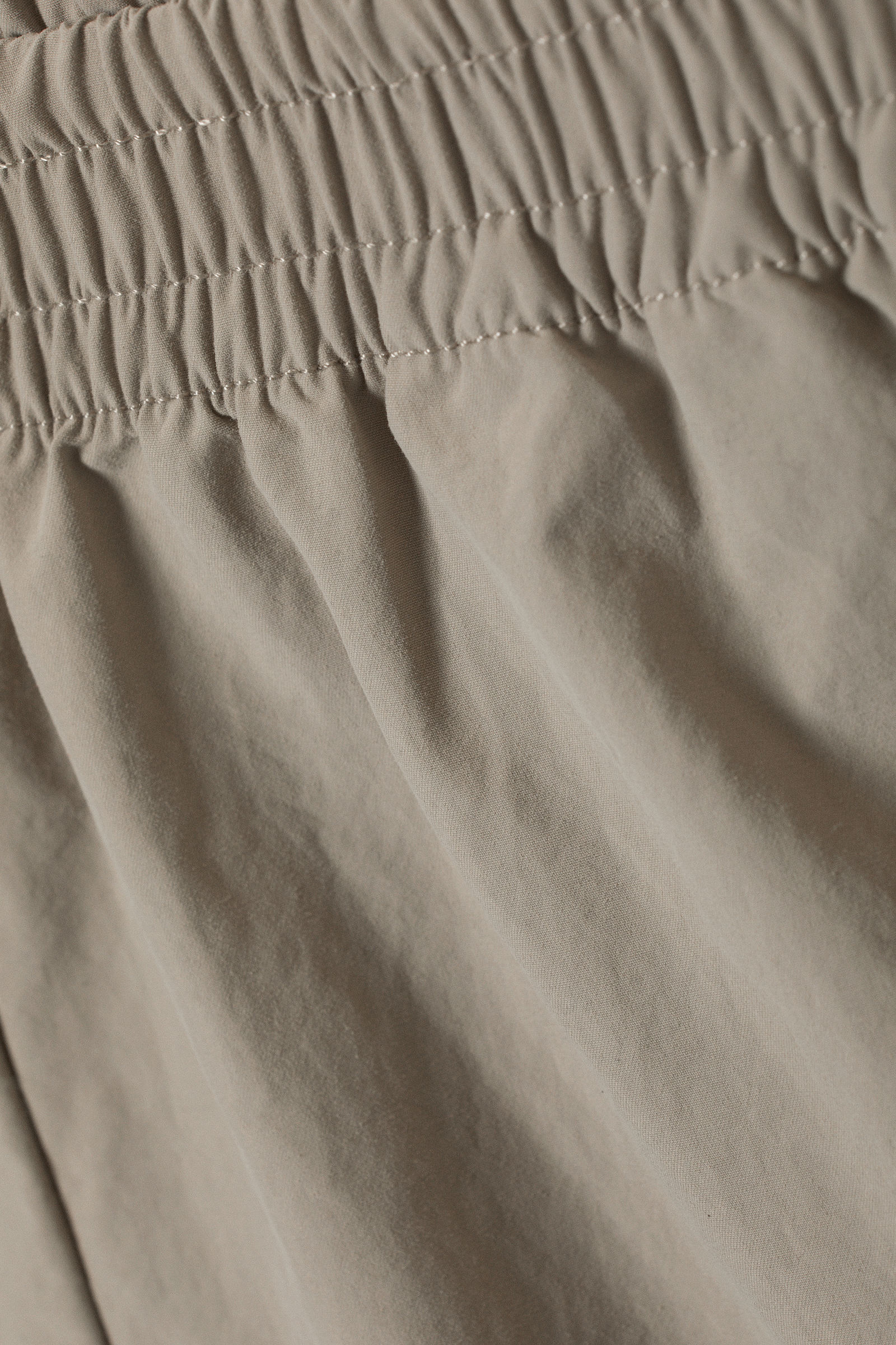 sporty nylon mini shorts - Beige | Weekday GB