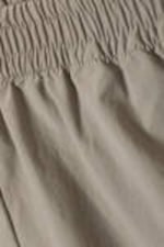 Beige - Sporty Nylon Mini Shorts - 1