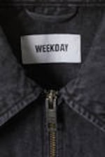 Washed Dark Grey - Distressed Twill Jacket - 1