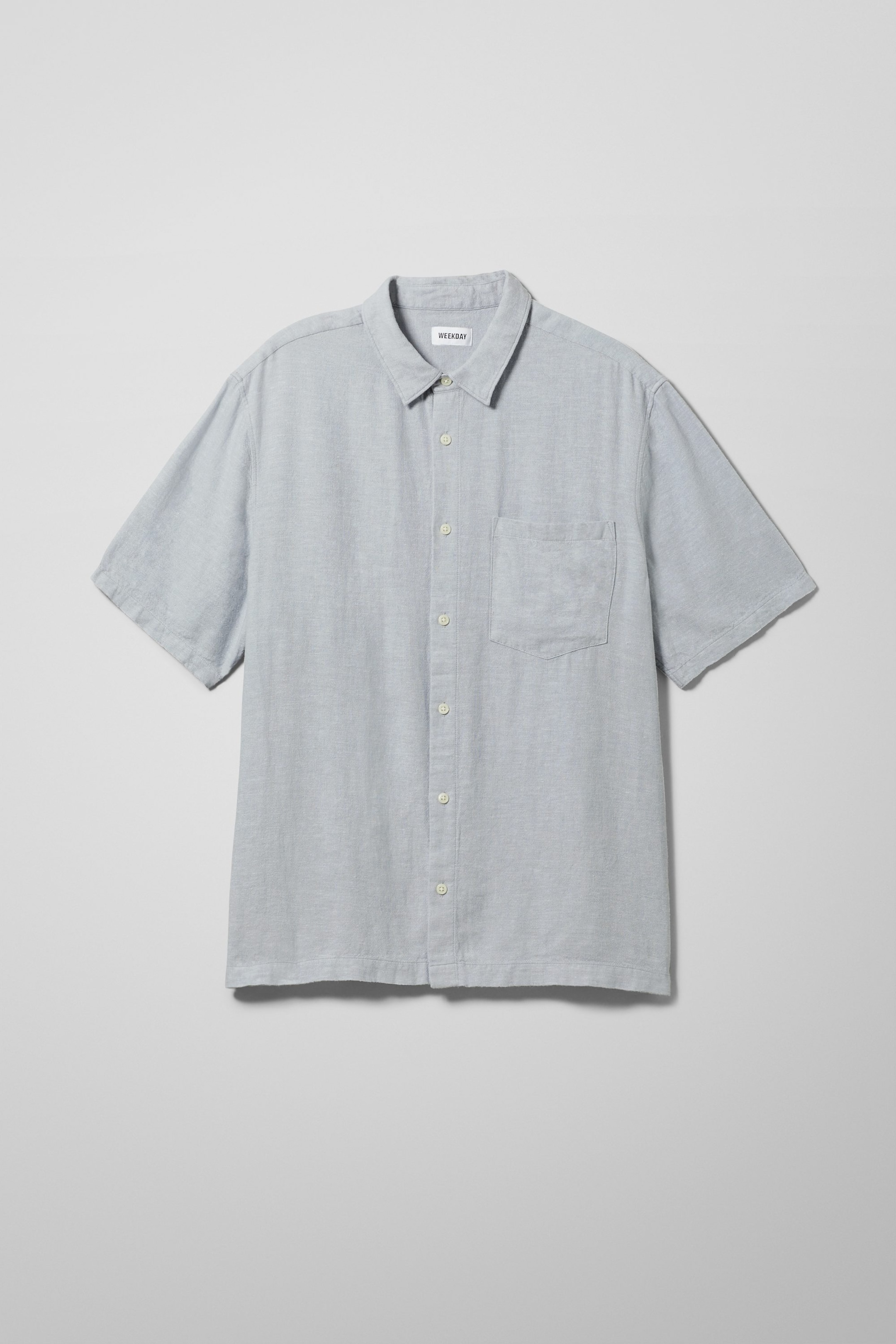 Light Blue - Randy Linen Short Sleeve Shirt - 0