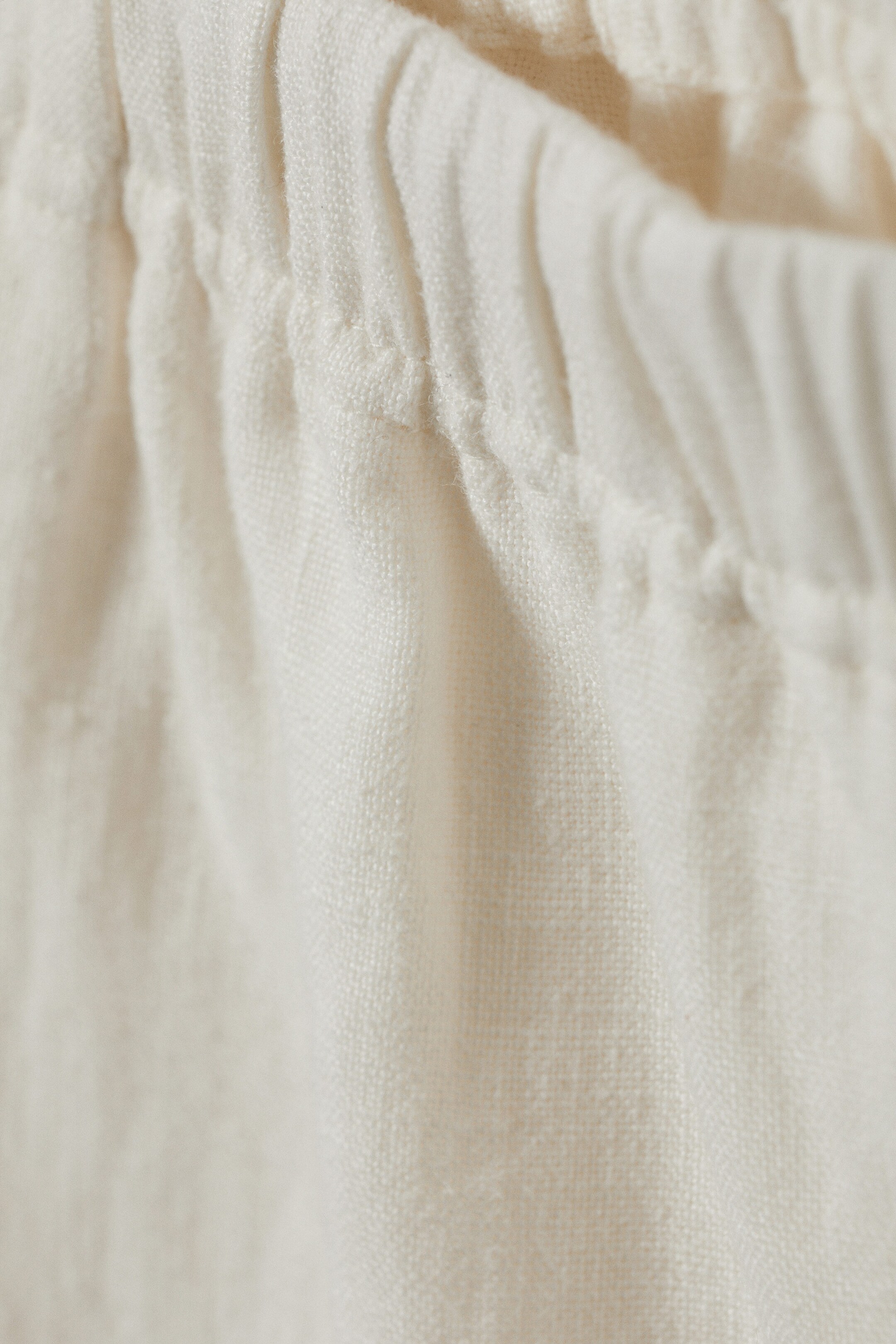 Dusty White - Seth Relaxed Linen Joggers - 1