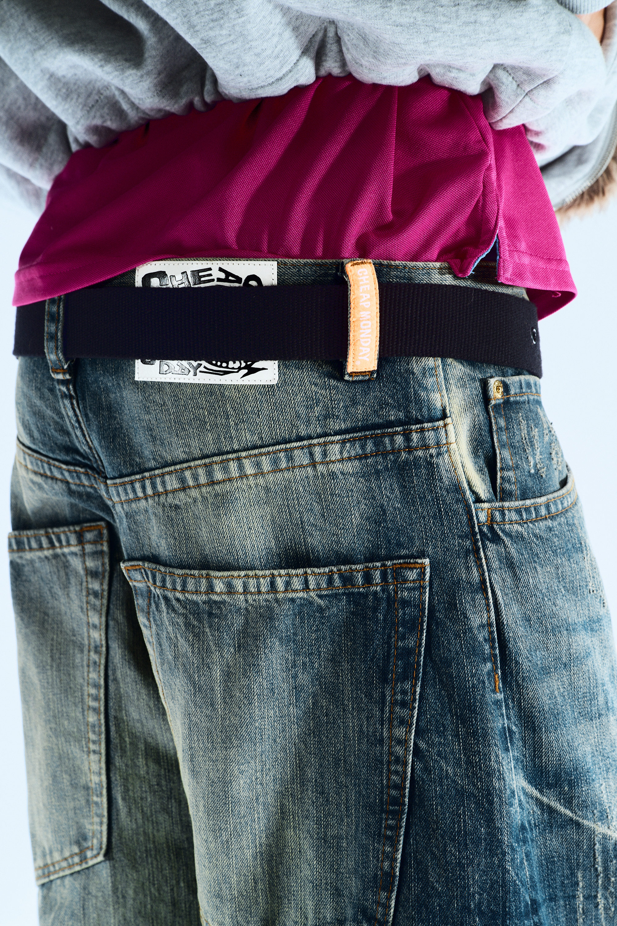 Canyon Blå - Mellanblå - Rad Super Regular Waist Loose Wide Jeans - 3