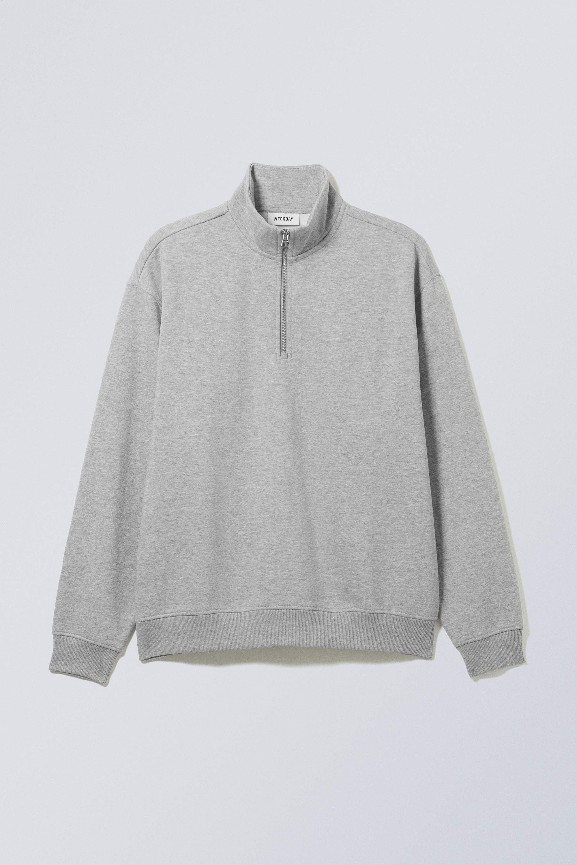 Womens Hm Quarter Zip Loose Fit Half-Zip Sweatshirt Black Men H&M US