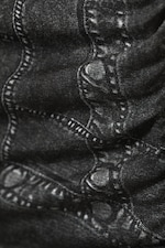 Black - Denim Print - Open-back haltertop met print - 4