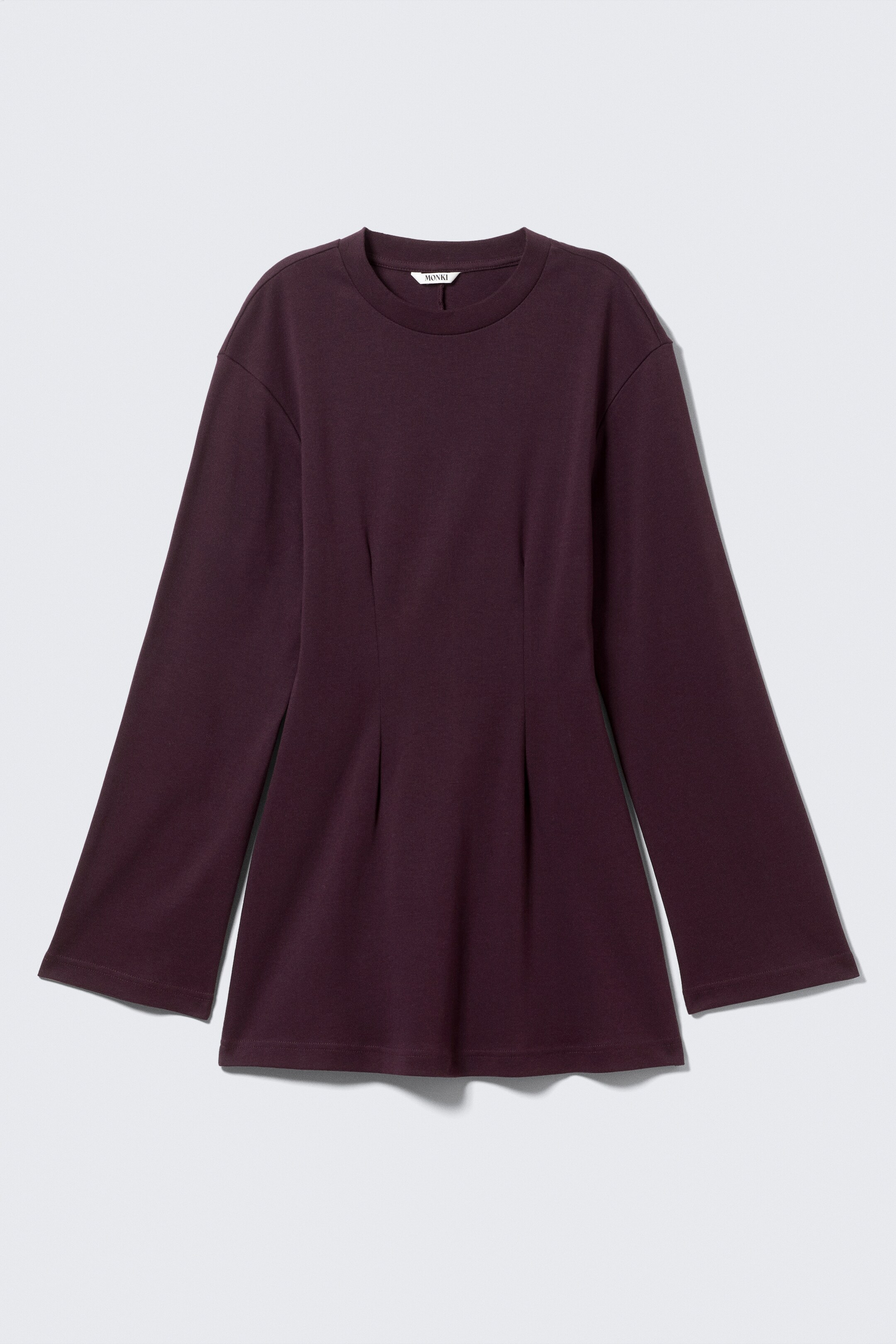 Agrandir l'image: Mini-robe en coton à manches longues - Prune - FEMME | H&M CH 4