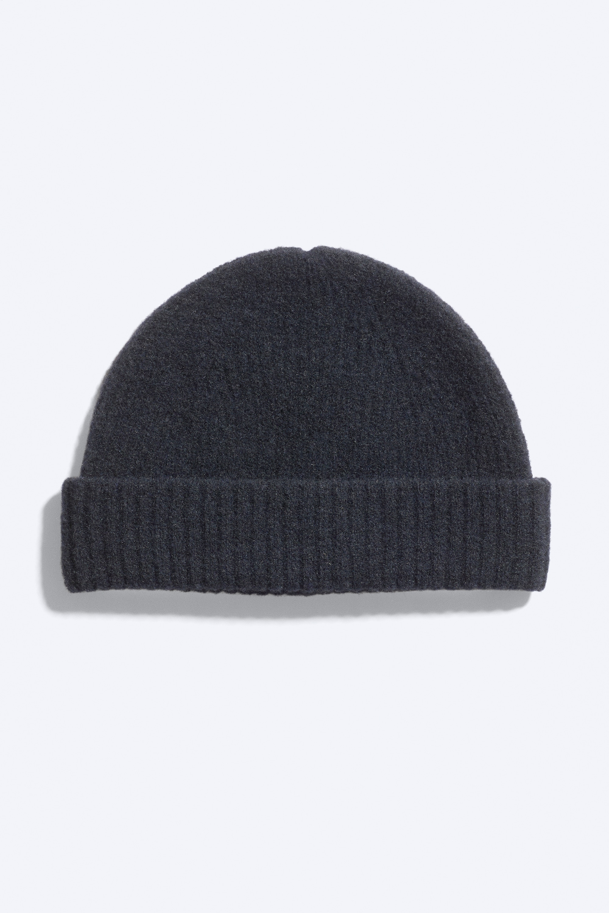 Folded Wool-Blend Beanie