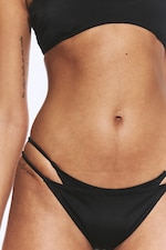 Black - Layered Brazilian Bikini Bottoms - 1