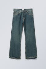 Grünstich - Lockere Bootcut-Jeans Time - 0