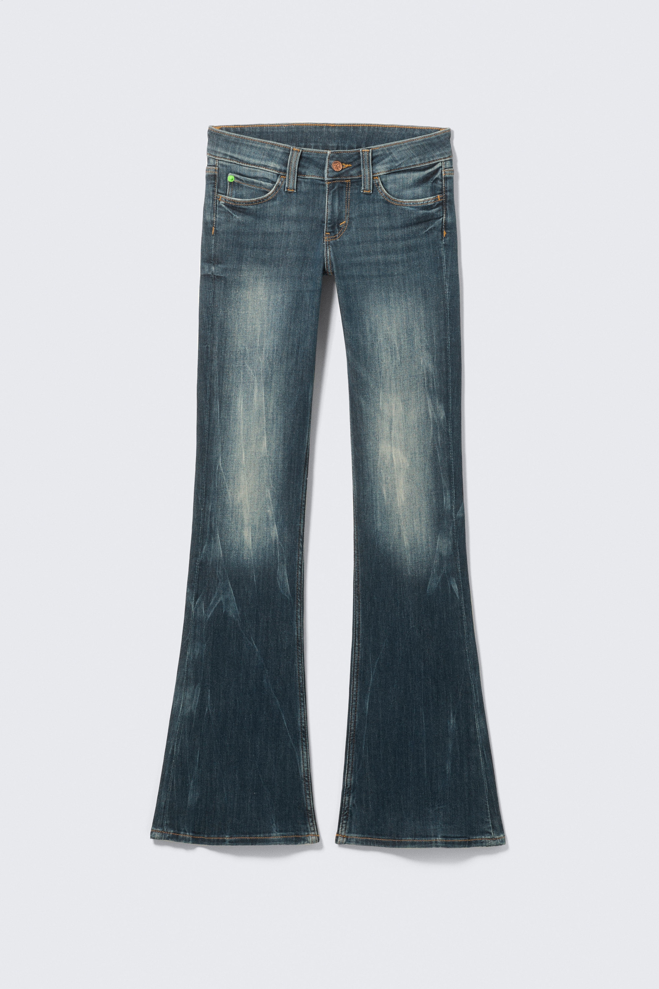 Blue Ray - Dunkelblau - Booty Bei Low Rise Skinny Bootcut Jeans - 4